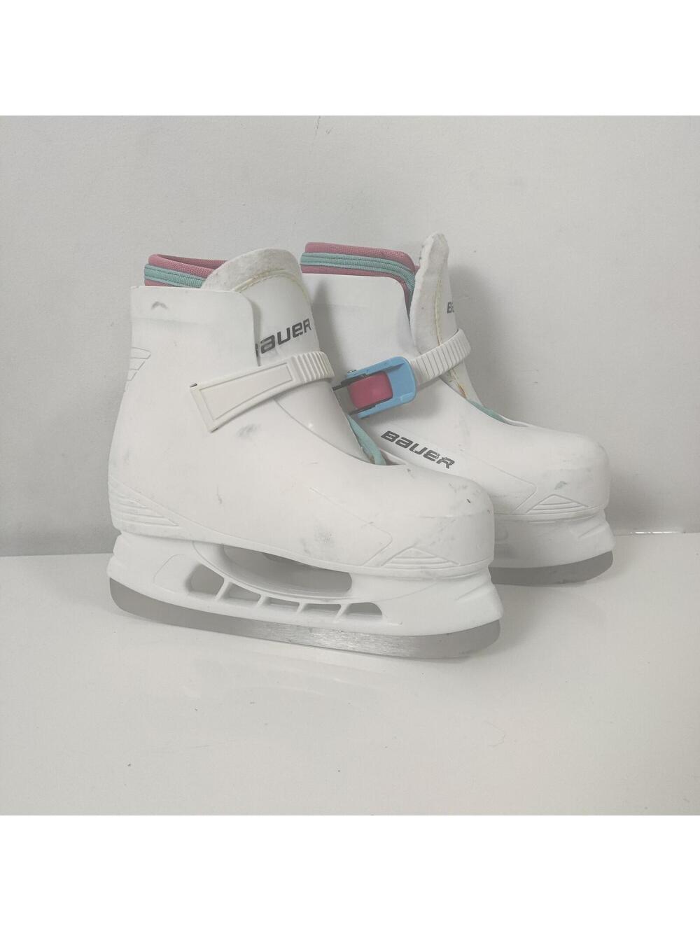 Bauer Lil Angles Kids Ice Skates Winter Athletic Sporty Adjustable Youth Y12/13